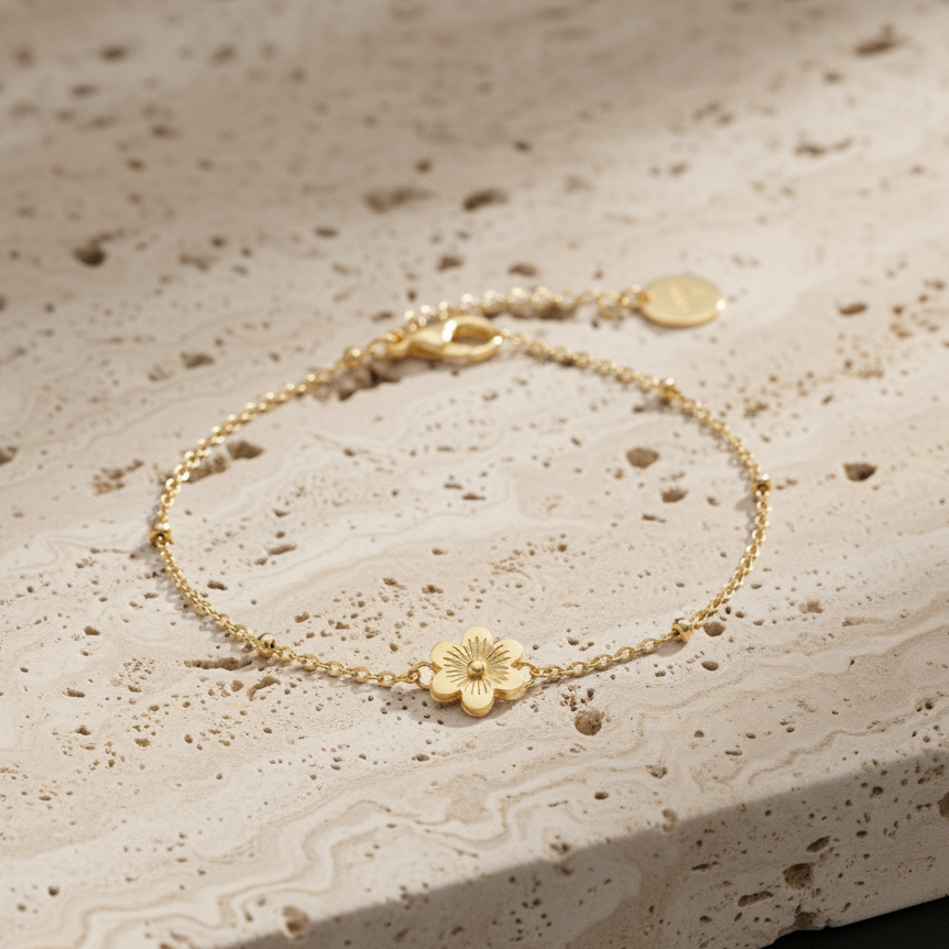 Bracelet Flora Acier inoxydable – Doya bijoux