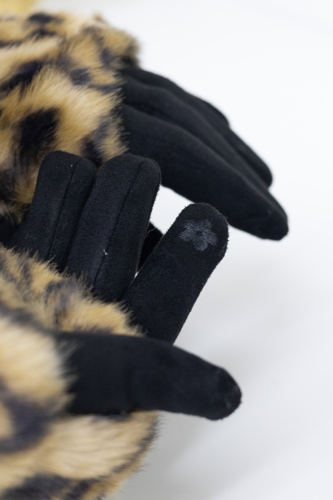 Gants Léopards Noir