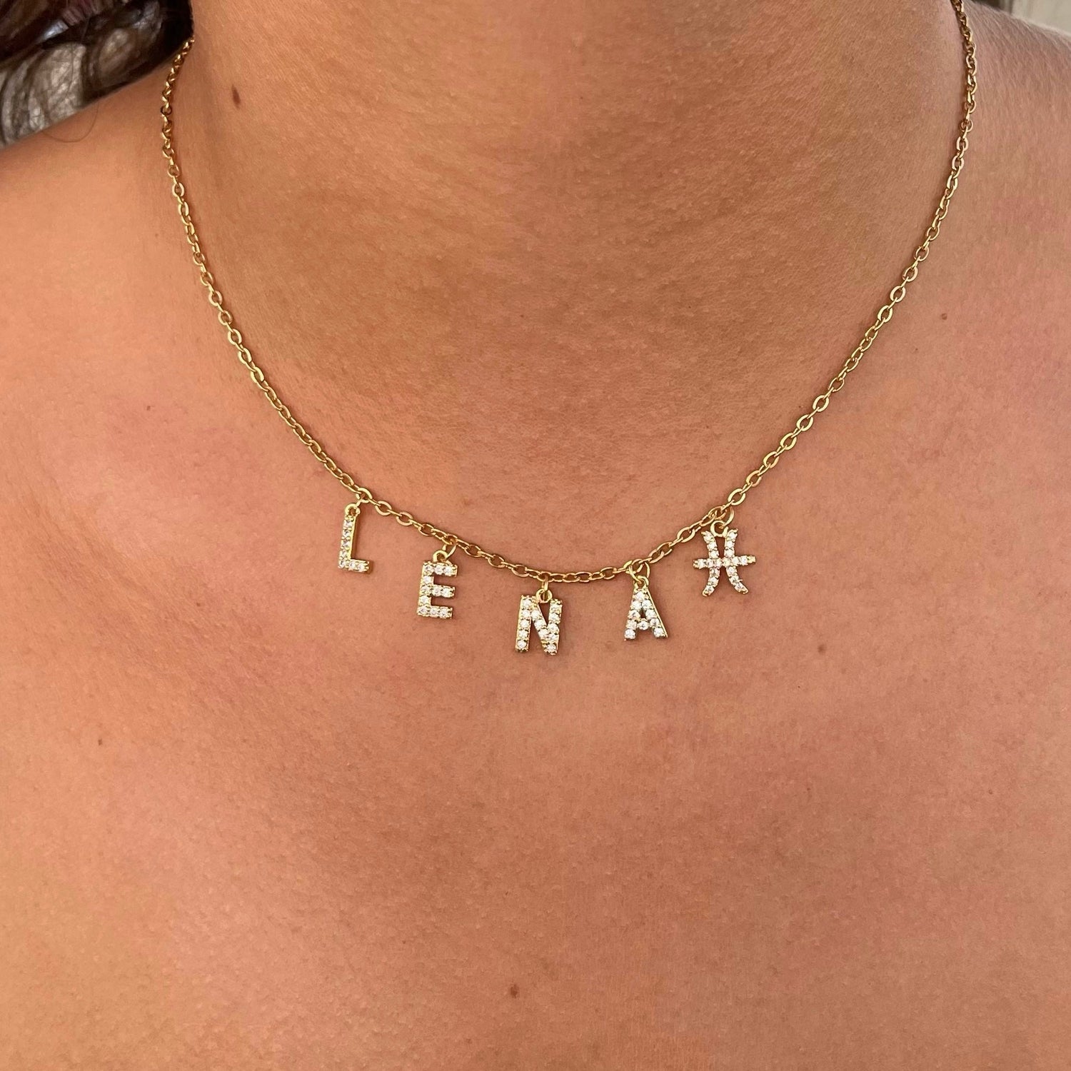 COLLIER À PERSONNALISER DORÉ - Doya bijoux 