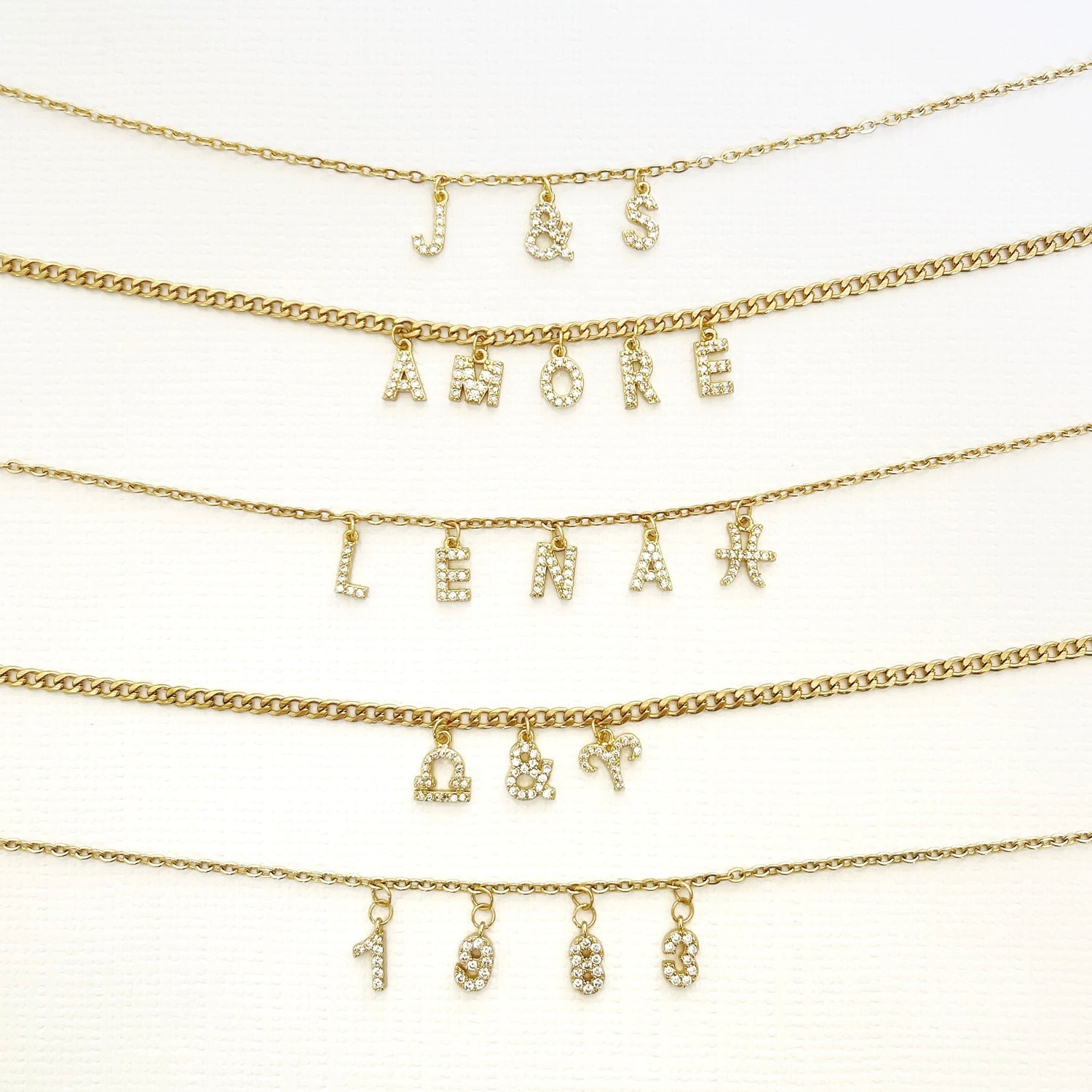 COLLIER À PERSONNALISER DORÉ - Doya bijoux 