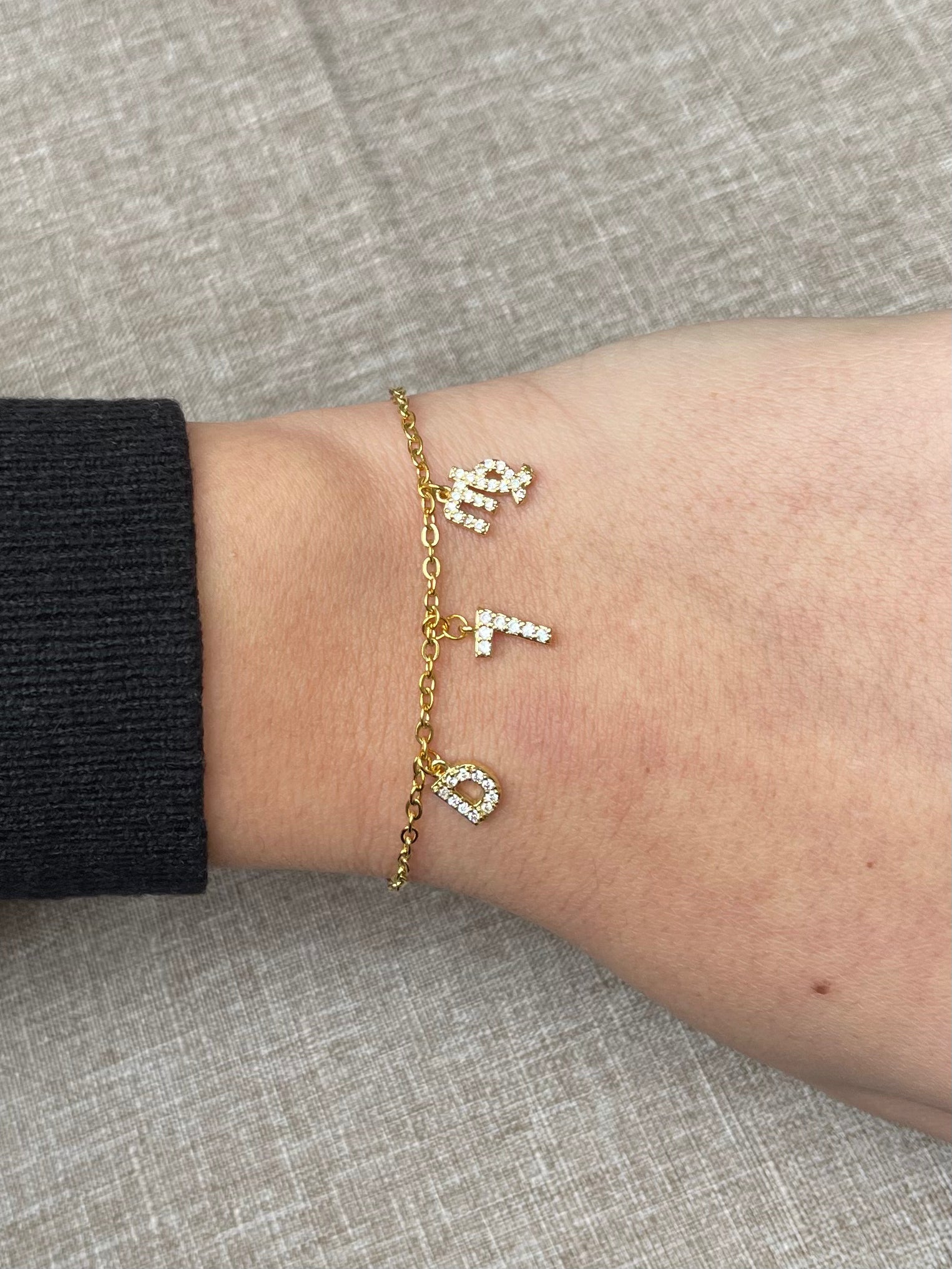 BRACELET À PERSONNALISER DORÉ - Doya bijoux 